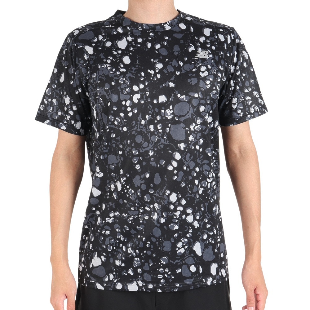 ニューバランス（new balance）（メンズ）半袖Tシャツ メンズ Coreラン プリンテッド MT13198BM