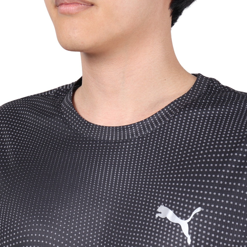 プーマ（PUMA）（メンズ）半袖Tシャツ メンズ RUN FAVORITE AOP  524549 01 BLK