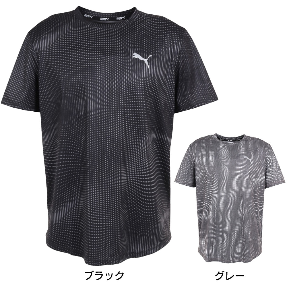 プーマ（PUMA）（メンズ）半袖Tシャツ メンズ RUN FAVORITE AOP  524549 01 BLK