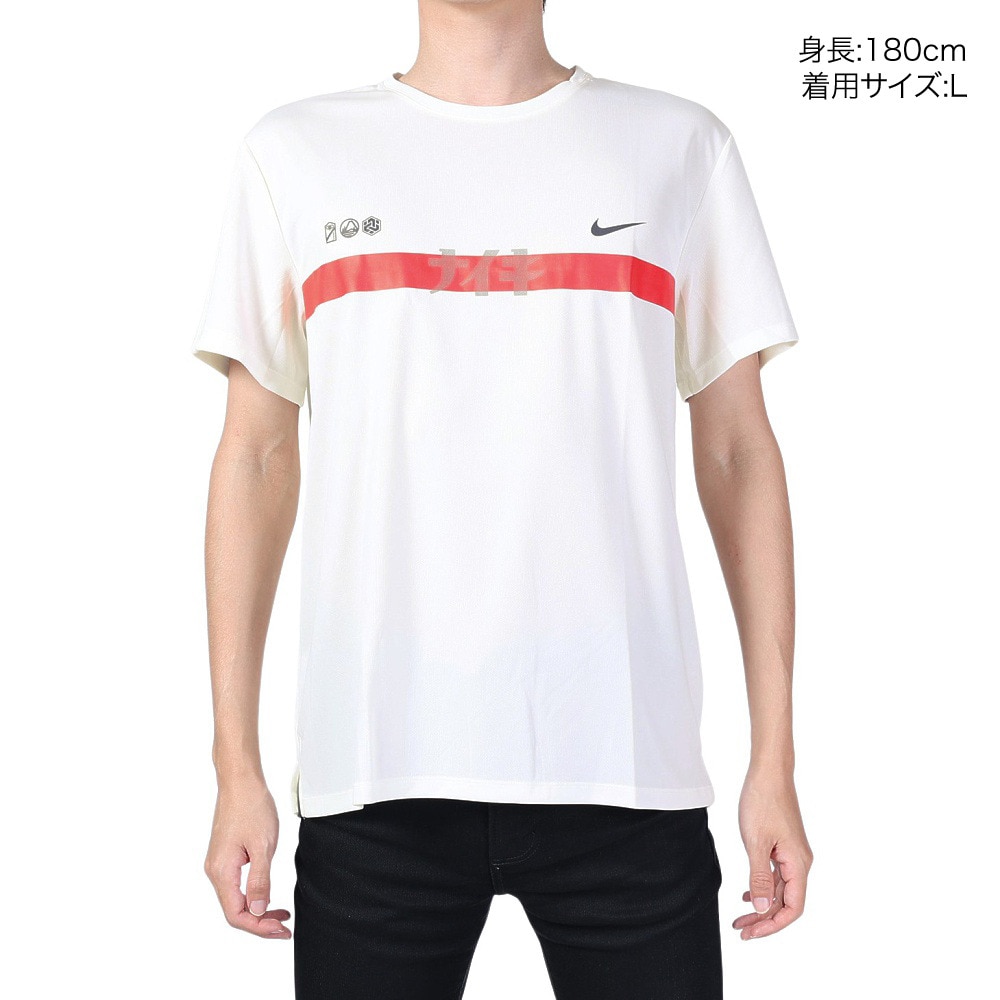 ナイキ（NIKE）（メンズ）マイラー EKIDEN ドライフィット UV 半袖Tシャツ FQ8019-133