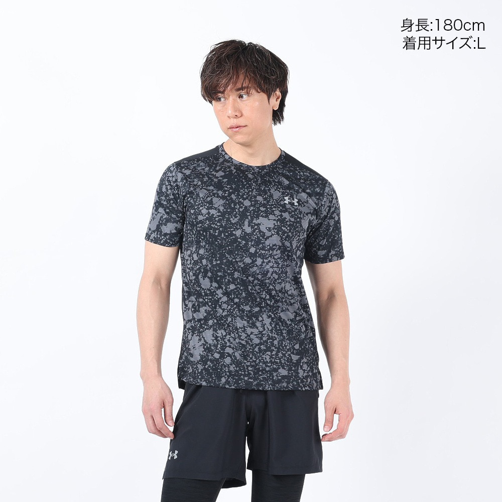 アンダーアーマー（UNDER ARMOUR）（メンズ）ランニングウェア スピードストライド プリントTシャツ 1384781 001
