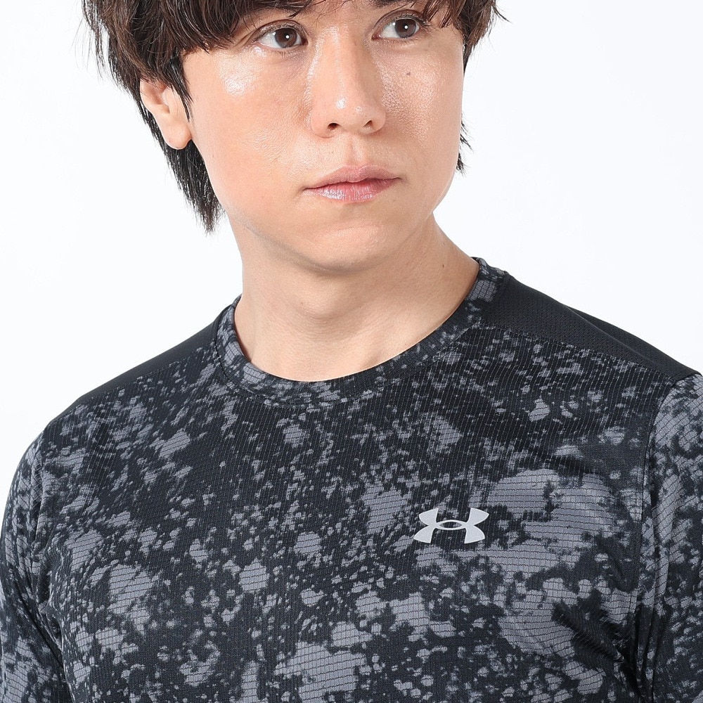 アンダーアーマー（UNDER ARMOUR）（メンズ）ランニングウェア スピードストライド プリントTシャツ 1384781 001