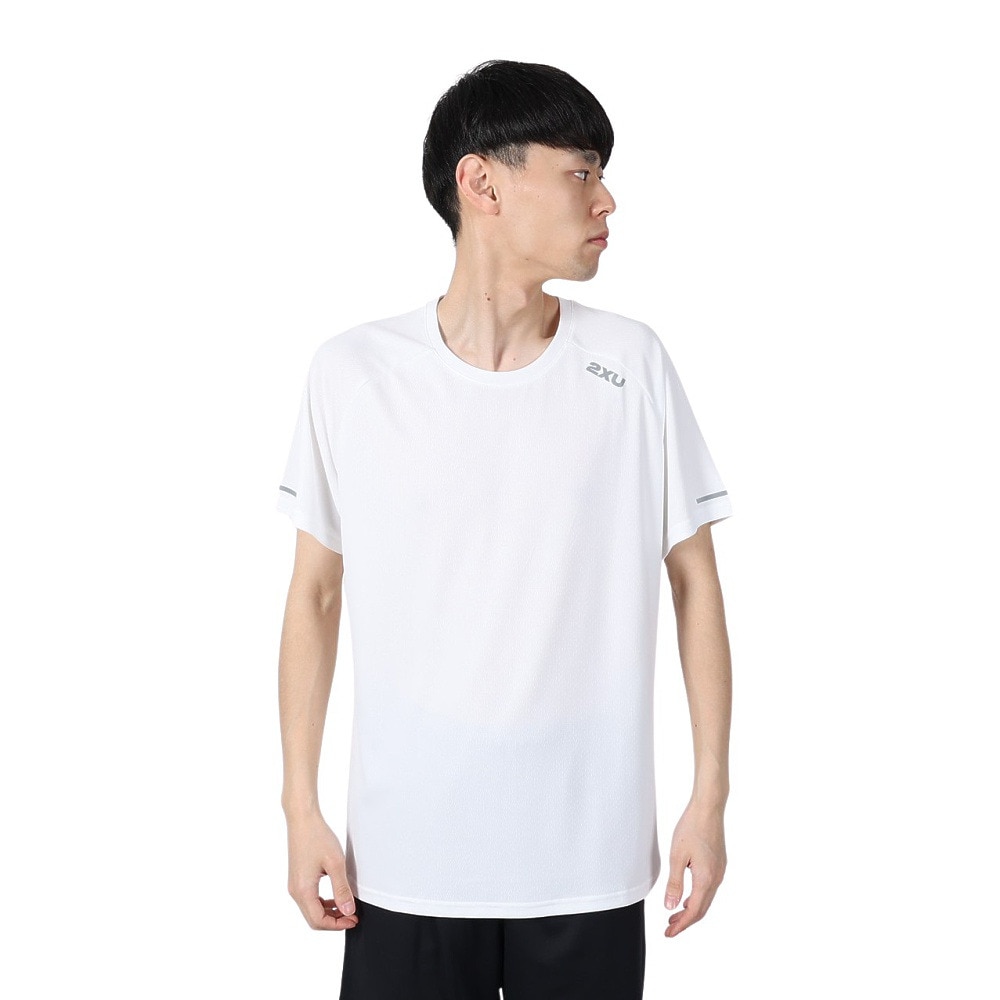 ツー・タイムズ・ユー（2XU）（メンズ）エアロ Tシャツ MR6557A-WHT/SRF