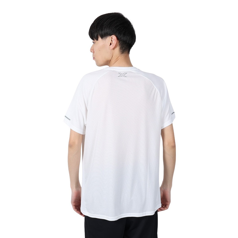 ツー・タイムズ・ユー（2XU）（メンズ）エアロ Tシャツ MR6557A-WHT/SRF