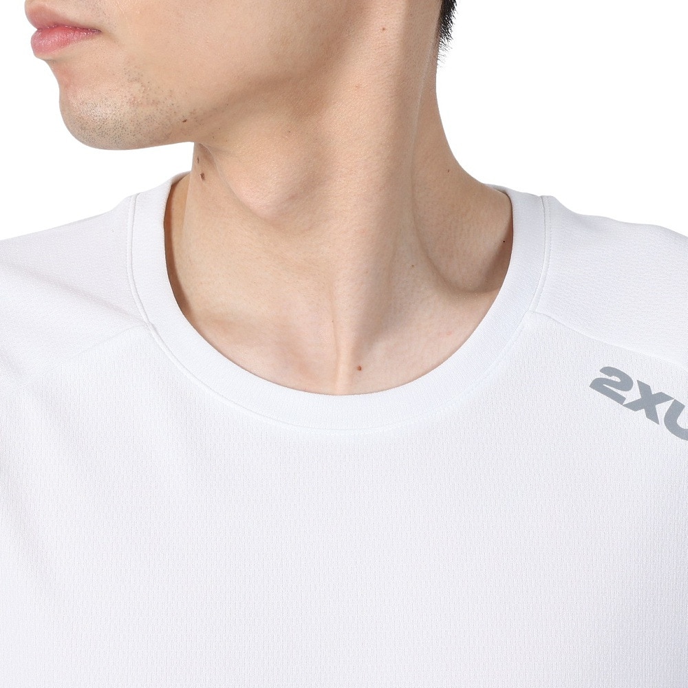 ツー・タイムズ・ユー（2XU）（メンズ）エアロ Tシャツ MR6557A-WHT/SRF
