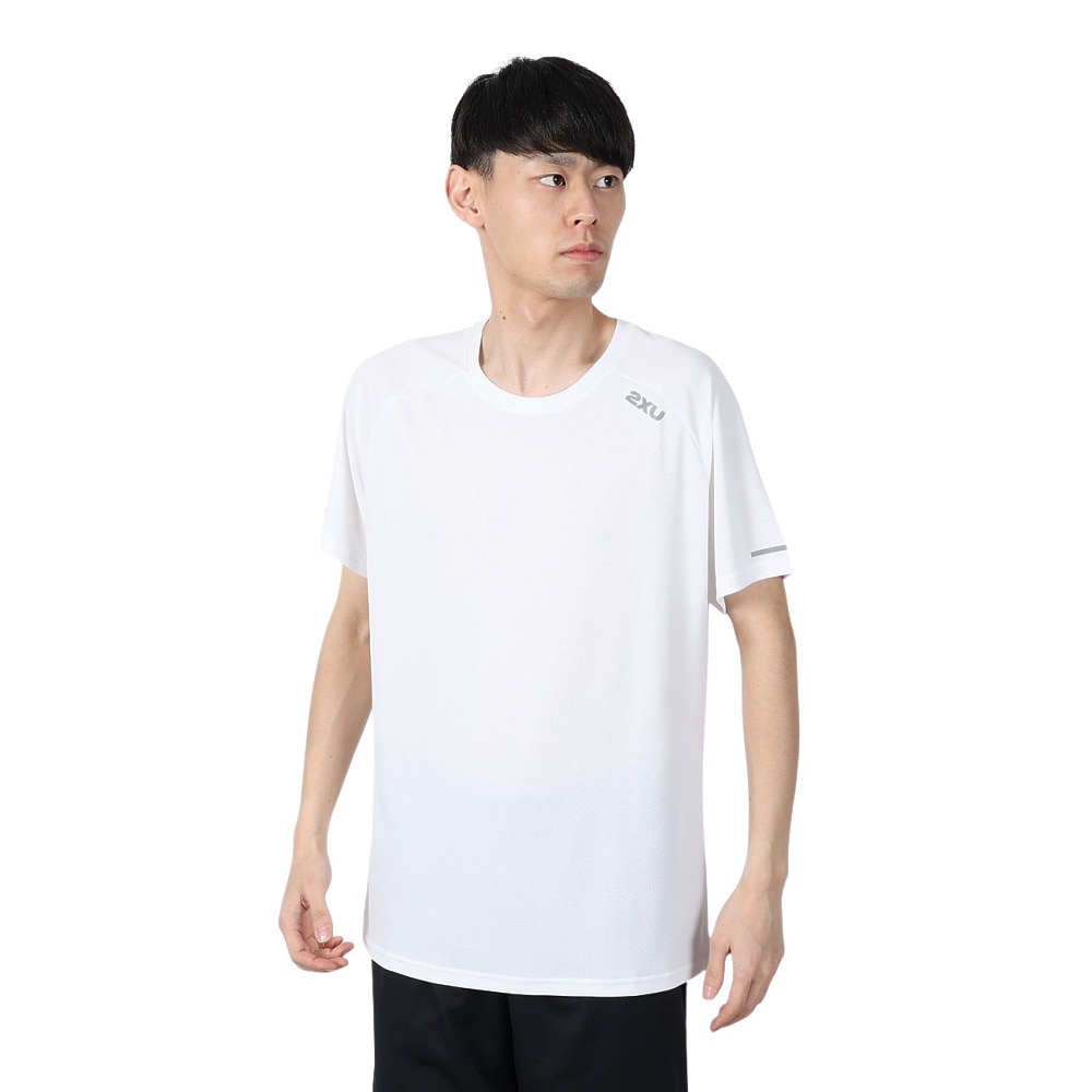 ツー・タイムズ・ユー（2XU）（メンズ）エアロ Tシャツ MR6557A-WHT/SRF