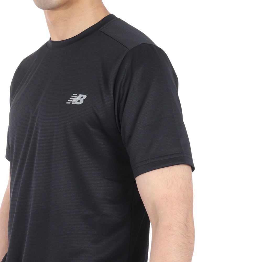ニューバランス（new balance）（メンズ）Essentials ランTシャツ MT41222BK