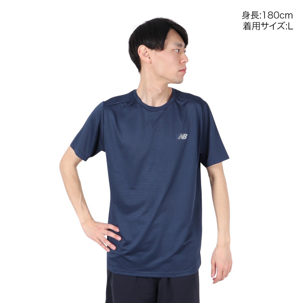 ニューバランス（new balance）（メンズ）スポーツエッセンシャル ランTシャツ MT41222NNY