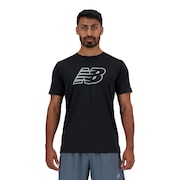 (メンズ)Sport Essentials プリントショートスリーブTシャツ MT41224BK