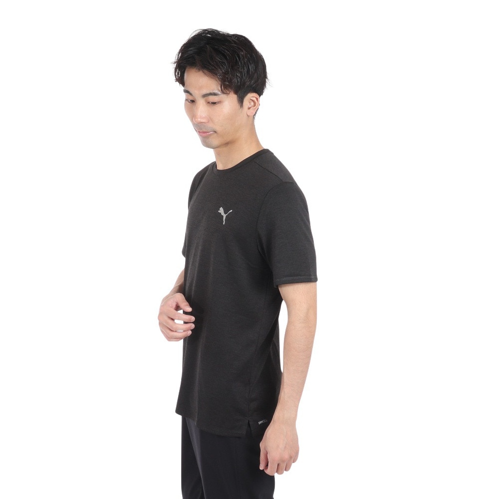 プーマ（PUMA）（メンズ）ランニング ラン フェイバリット ヘザー 半袖 Tシャツ 523683 01 BLK