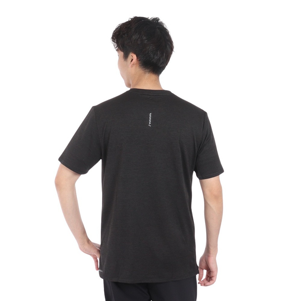 プーマ（PUMA）（メンズ）ランニング ラン フェイバリット ヘザー 半袖 Tシャツ 523683 01 BLK