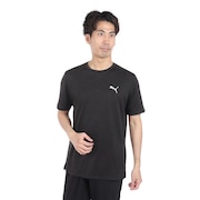 (メンズ)ランニング ラン フェイバリット ヘザー 半袖 Tシャツ 523683 01 BLK