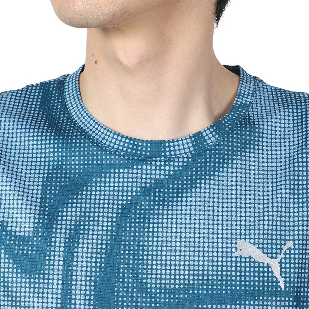 プーマ（PUMA）（メンズ）ランニング ラン フェイバリット AOP 半袖Tシャツ 524549 21 BGRY