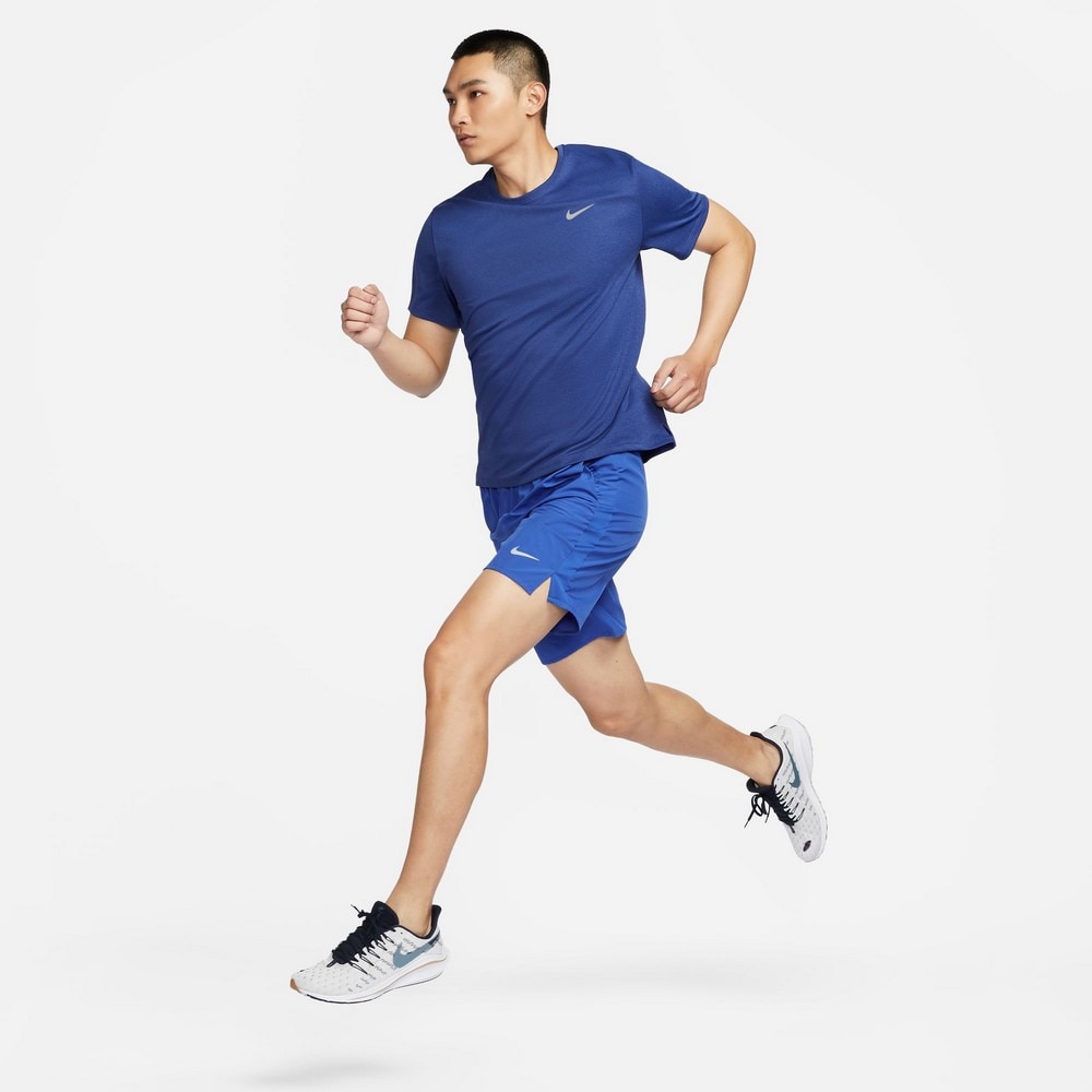 ナイキ（NIKE）（メンズ）ドライフィット UV マイラー 半袖 ランニングトップ DV9316-481