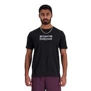 (メンズ)Athletics グラフィック ショートスリーブTシャツ MT43256BK