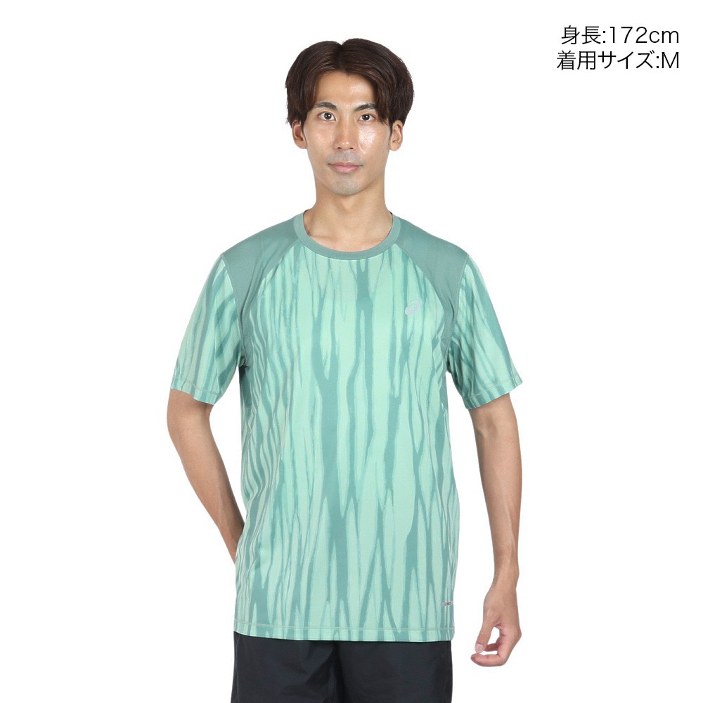 アシックス（ASICS）（メンズ）ROADランニンググラフィック半袖シャツ 2011D092.300
