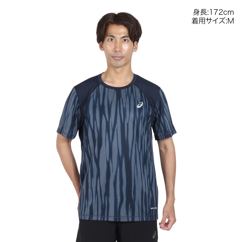 アシックス（ASICS）（メンズ）ROADランニンググラフィック半袖シャツ 2011D092.400
