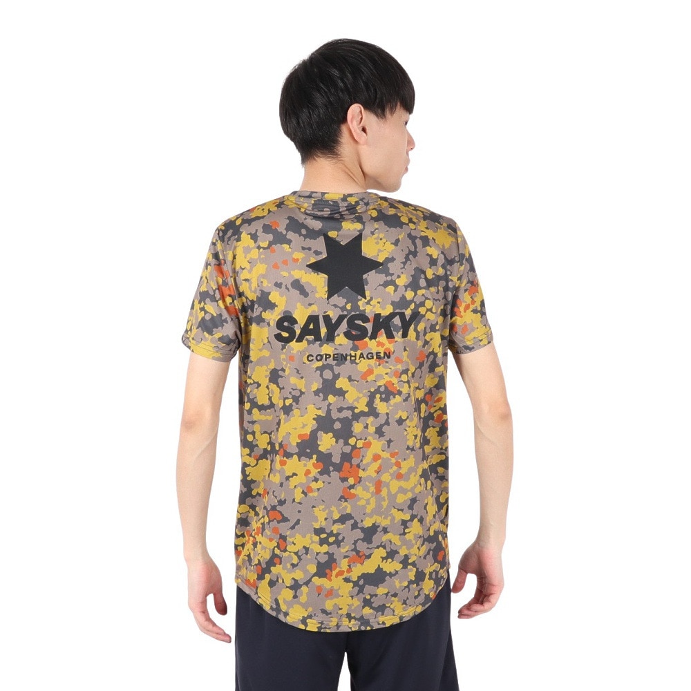 SAYSKY（SAYSKY）（メンズ）ランニングTシャツ Camo Combat Tシャツ MMRSS02c1019