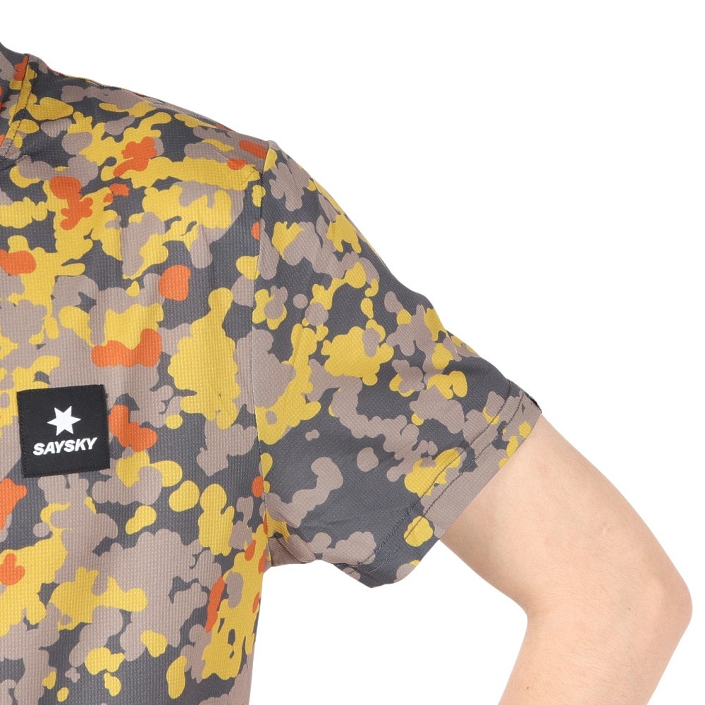 SAYSKY（SAYSKY）（メンズ）ランニングTシャツ Camo Combat Tシャツ MMRSS02c1019