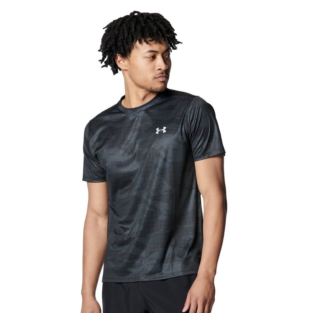 アンダーアーマー（UNDER ARMOUR）（メンズ）スピードストライド プリント ショートスリーブ Tシャツ 6001552 001