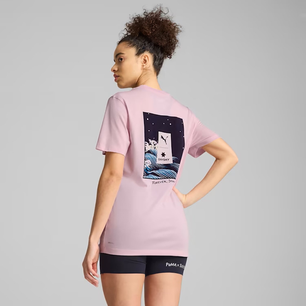プーマ（PUMA）（メンズ、レディース）ランニング SAYSKY 半袖 Tシャツ 527237 90 ROS