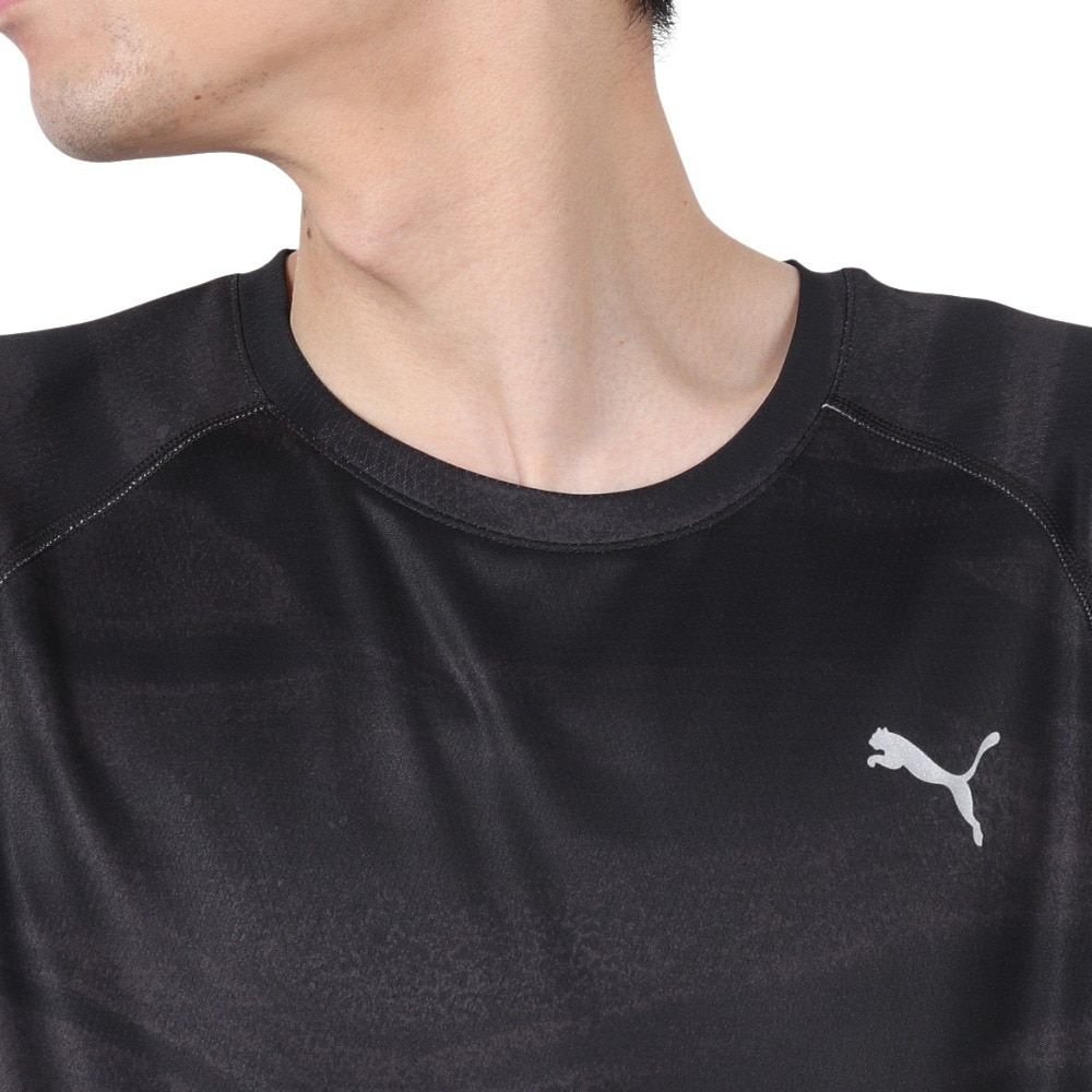 プーマ（PUMA）（メンズ）ランニング ラン ヴェロシティ AOP 半袖Tシャツ 527297 01 BLK