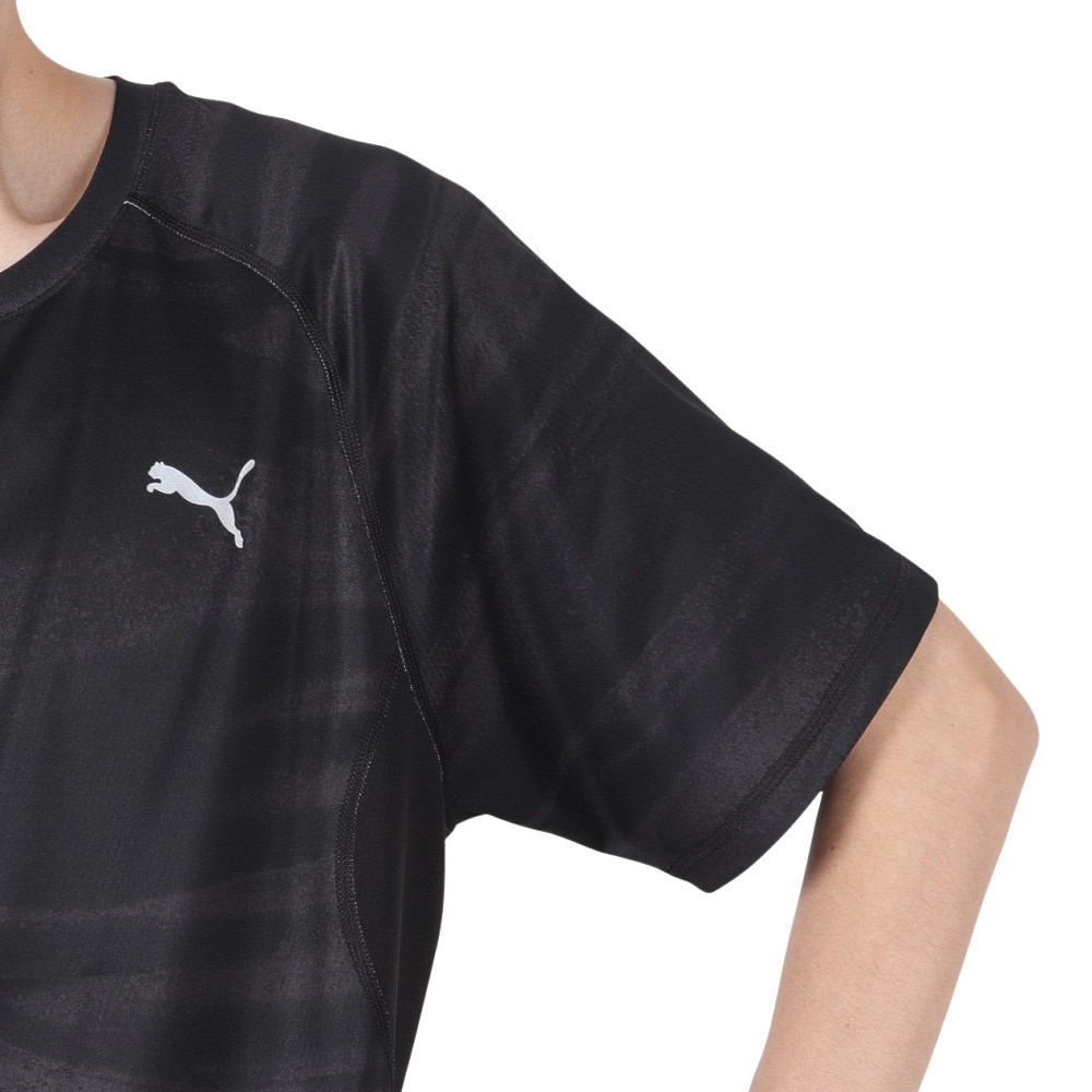 プーマ（PUMA）（メンズ）ランニング ラン ヴェロシティ AOP 半袖Tシャツ 527297 01 BLK