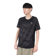 (メンズ)ランニング ラン ヴェロシティ AOP 半袖Tシャツ 527297 01 BLK