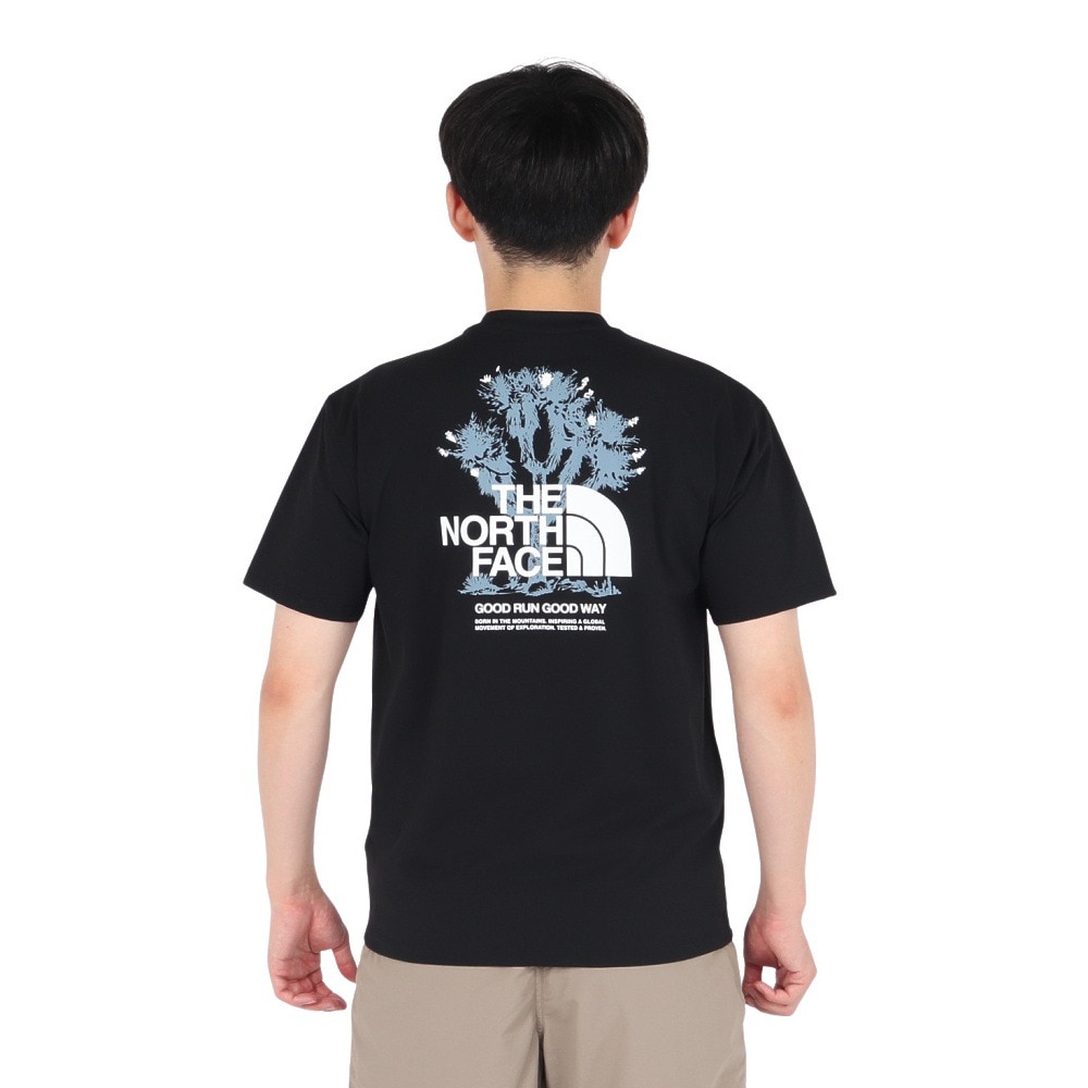 ザ・ノース・フェイス（THE NORTH FACE）（メンズ）ショートスリーブ フリーランイーエス グラフィッククルー 半袖Tシャツ NT12593 K