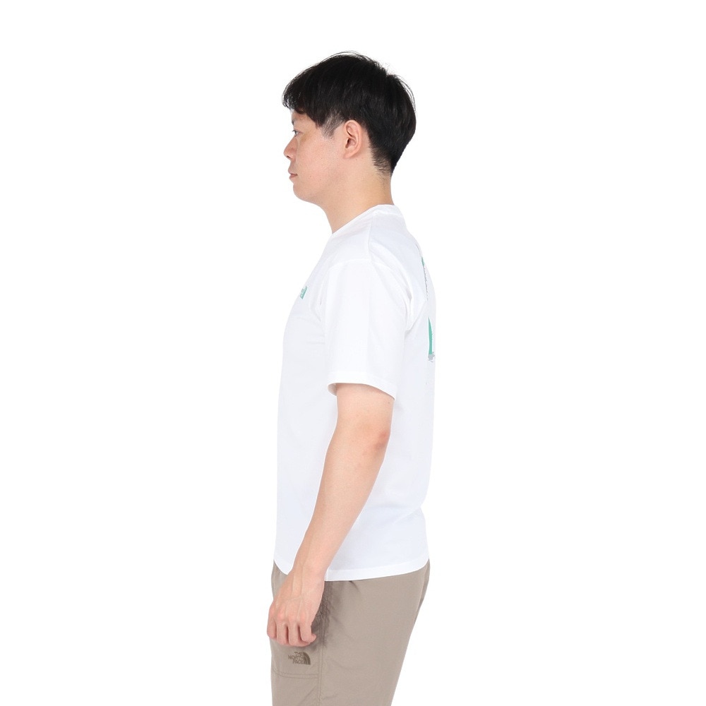 ザ・ノース・フェイス（THE NORTH FACE）（メンズ）ショートスリーブ フリーランイーエス グラフィッククルー 半袖Tシャツ NT12593 W