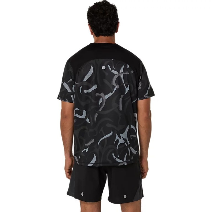 アシックス（ASICS）（メンズ）ROADランニンググラフィック半袖シャツ 2011D092.001
