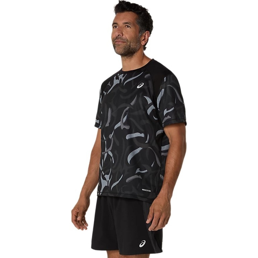 アシックス（ASICS）（メンズ）ROADランニンググラフィック半袖シャツ 2011D092.001