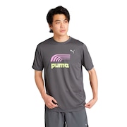 (メンズ、レディース)ランニング 半袖 Tシャツ 527178 96 DGRY