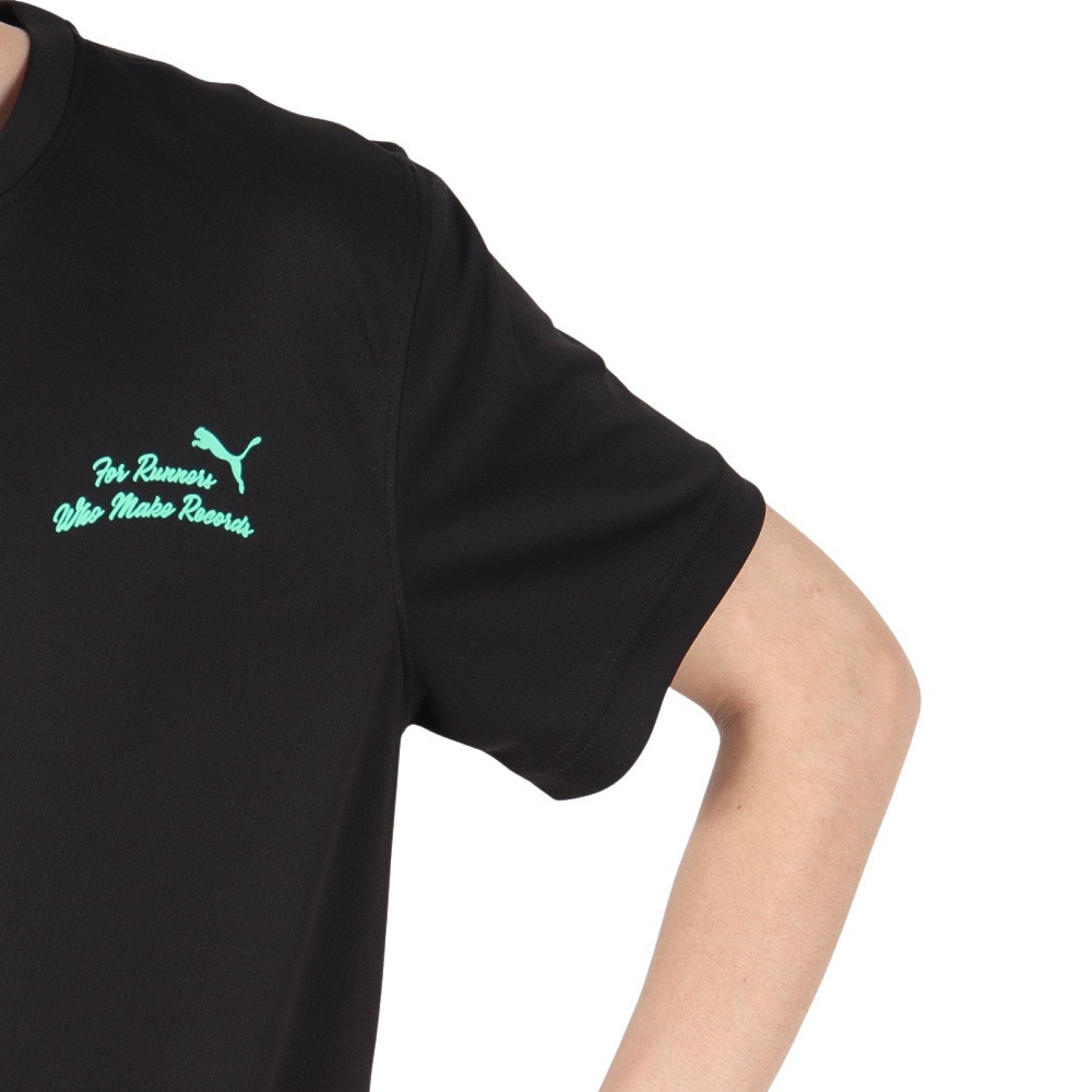 プーマ（PUMA）（メンズ）グラフィック ラン スローガンTシャツ 527226 01 BLK