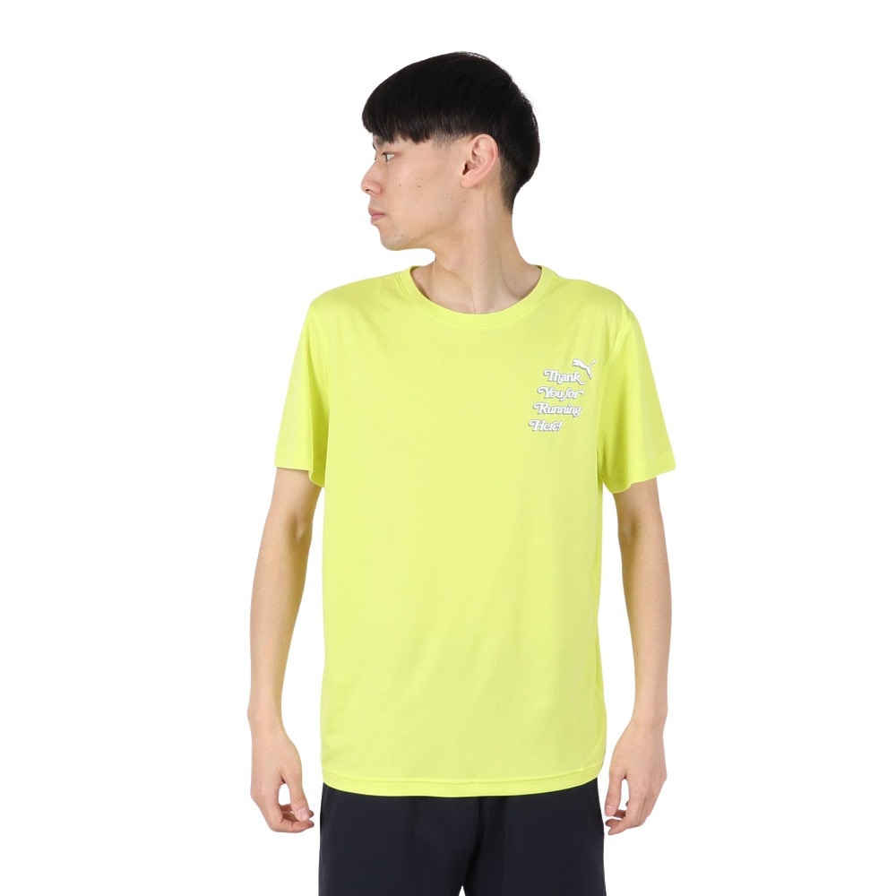 プーマ（PUMA）（メンズ）グラフィック ラン スローガンTシャツ 527226 39 FYEL