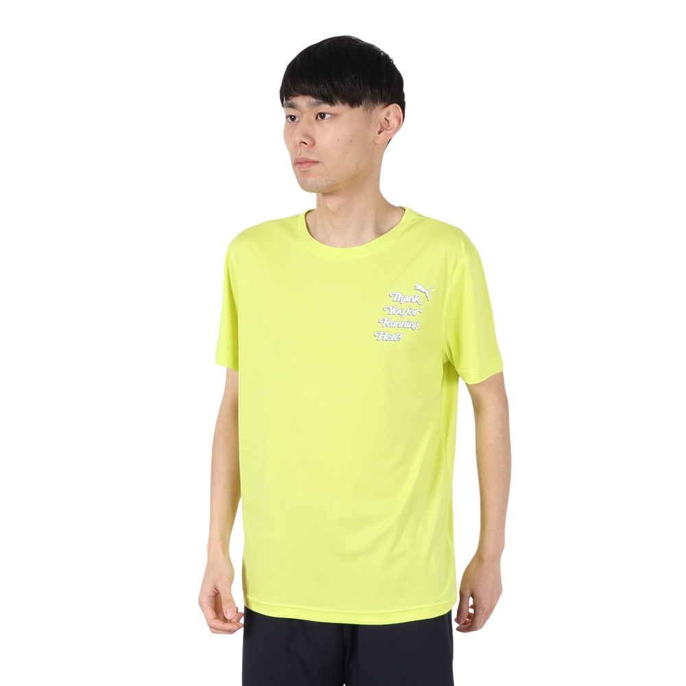 プーマ（PUMA）（メンズ）グラフィック ラン スローガンTシャツ 527226 39 FYEL