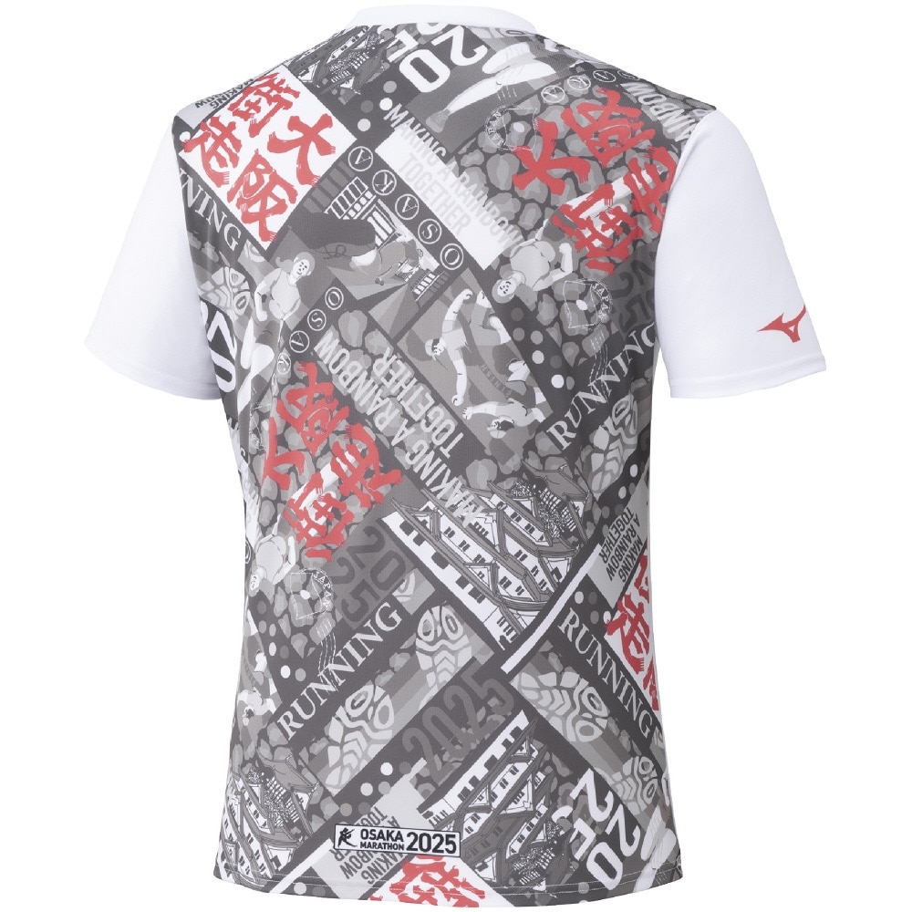 ミズノ（MIZUNO）（メンズ、レディース）大阪マラソン2025 大会記念Tシャツ J2MACY5401