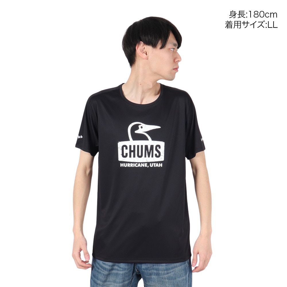 チャムス（CHUMS）（メンズ、レディース）ランニングブービーフェイス 半袖Tシャツ CH01-2494-K001