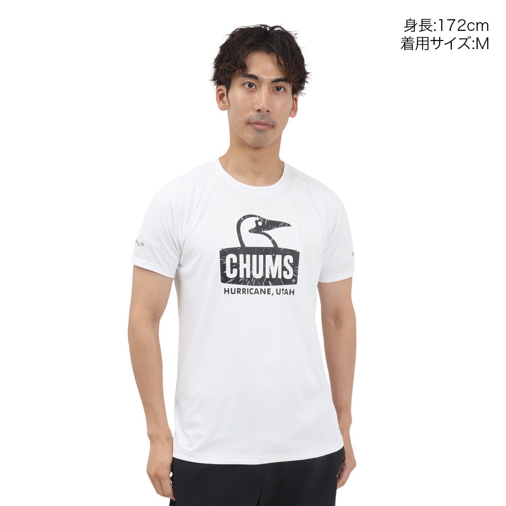 チャムス（CHUMS）（メンズ、レディース）ランニングブービーフェイス 半袖Tシャツ CH01-2494-W001