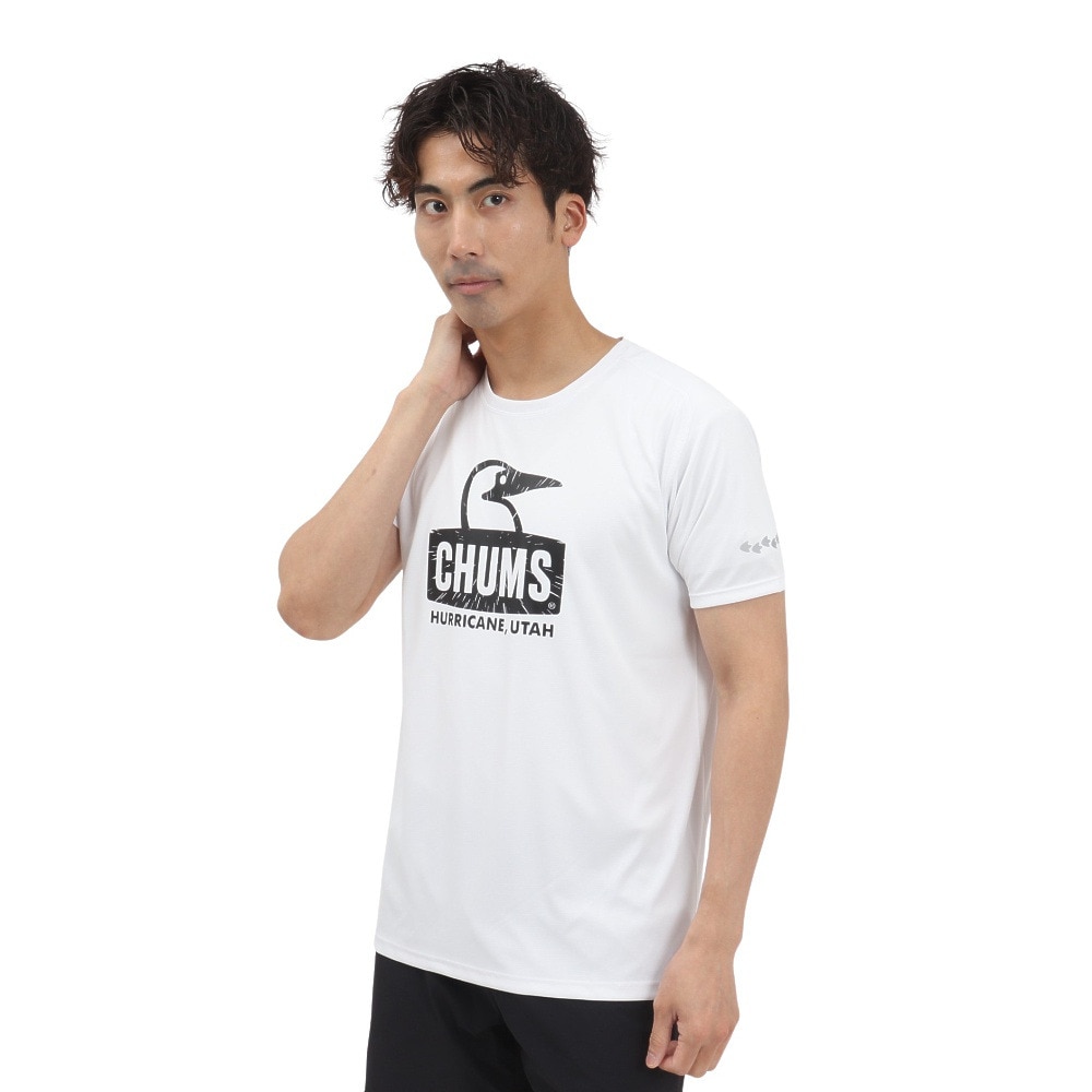 チャムス（CHUMS）（メンズ、レディース）ランニングブービーフェイス 半袖Tシャツ CH01-2494-W001