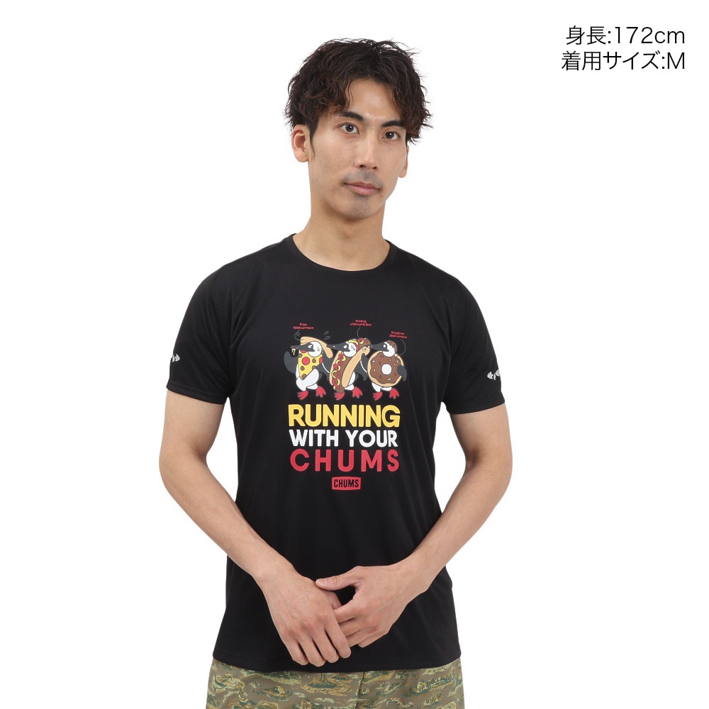 チャムス（CHUMS）（メンズ、レディース）ランニングコスチュームブービー 半袖Tシャツ CH01-2495-K001