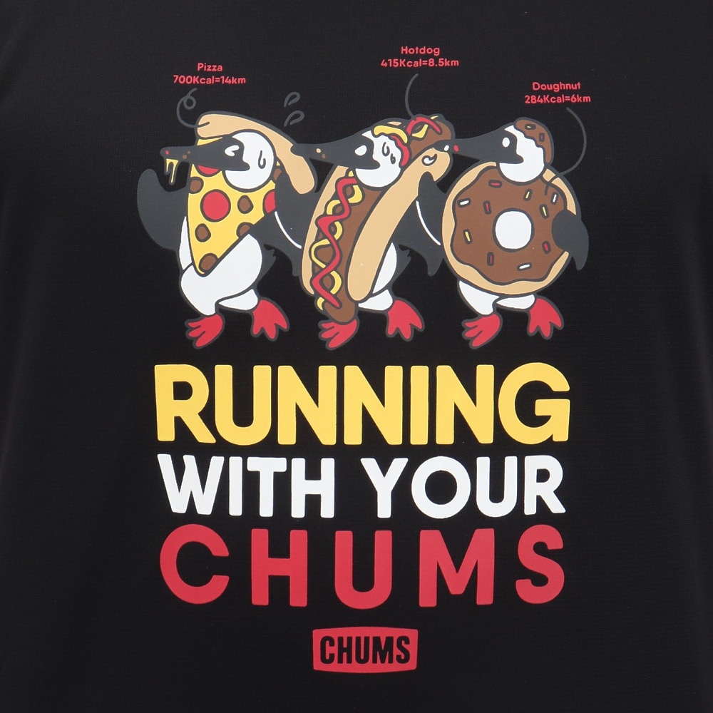 チャムス（CHUMS）（メンズ、レディース）ランニングコスチュームブービー 半袖Tシャツ CH01-2495-K001
