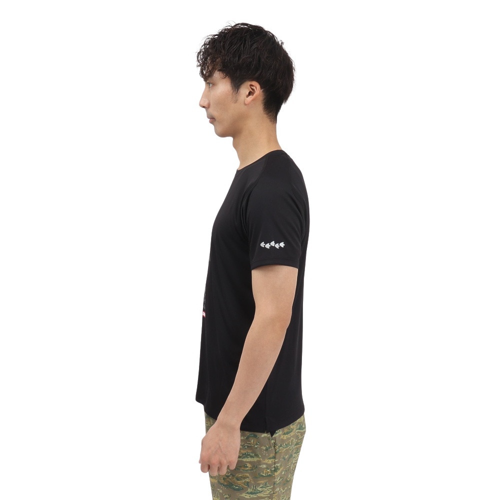 チャムス（CHUMS）（メンズ、レディース）ランニングラブアンドアドヴェンチャームス 半袖Tシャツ CH01-2497-K001