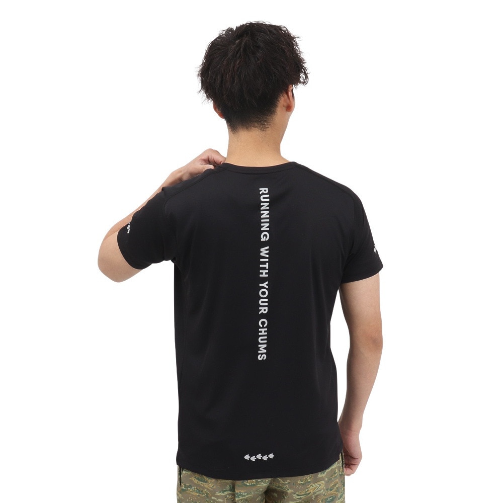 チャムス（CHUMS）（メンズ、レディース）ランニングラブアンドアドヴェンチャームス 半袖Tシャツ CH01-2497-K001