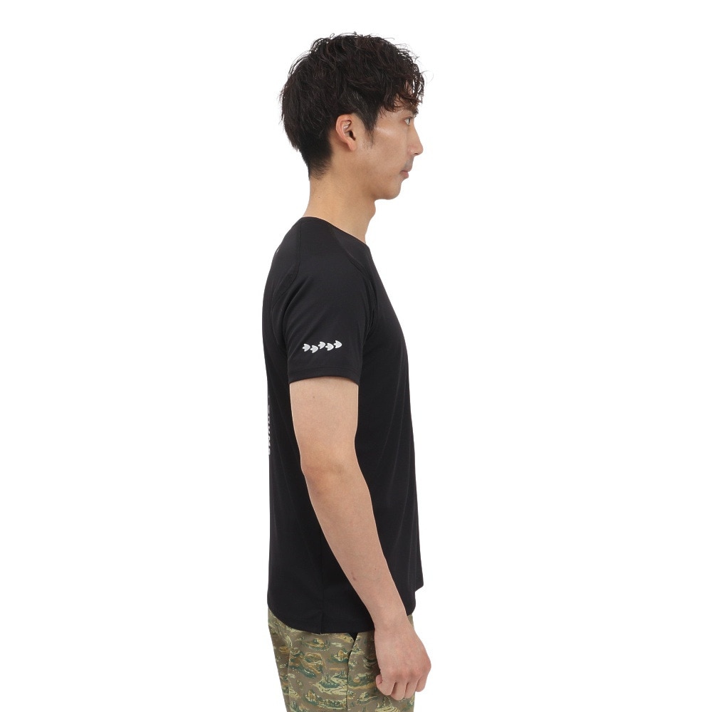 チャムス（CHUMS）（メンズ、レディース）ランニングラブアンドアドヴェンチャームス 半袖Tシャツ CH01-2497-K001