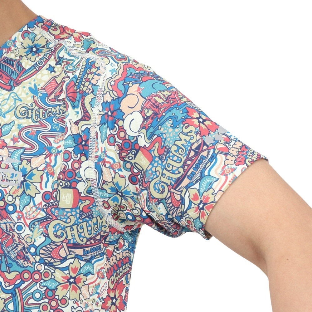 チャムス（CHUMS）（メンズ、レディース）ランニングオールパターン 半袖Tシャツ CH01-2498-Z350