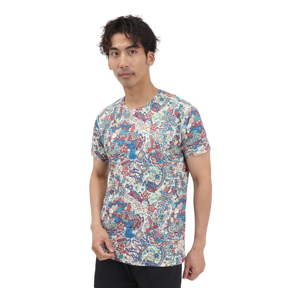 チャムス（CHUMS）（メンズ、レディース）ランニングオールパターン 半袖Tシャツ CH01-2498-Z350