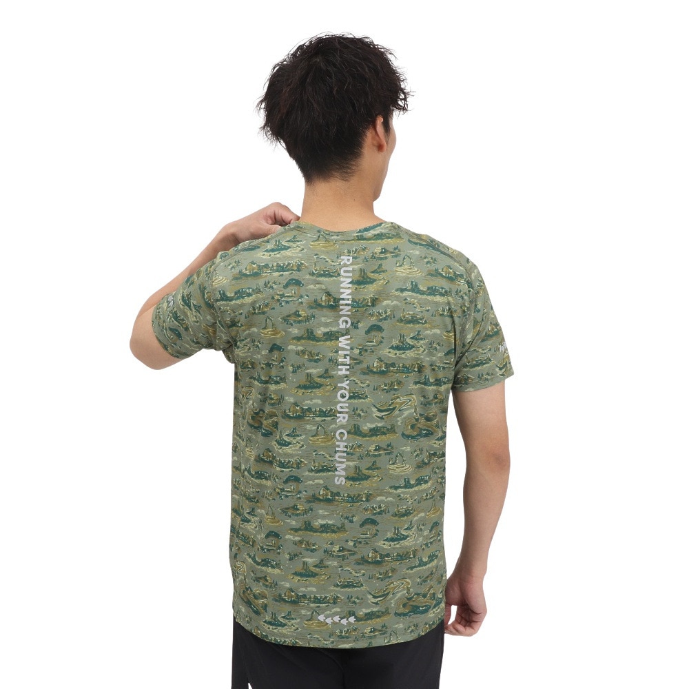 チャムス（CHUMS）（メンズ、レディース）ランニングオールパターン 半袖Tシャツ CH01-2498-Z352