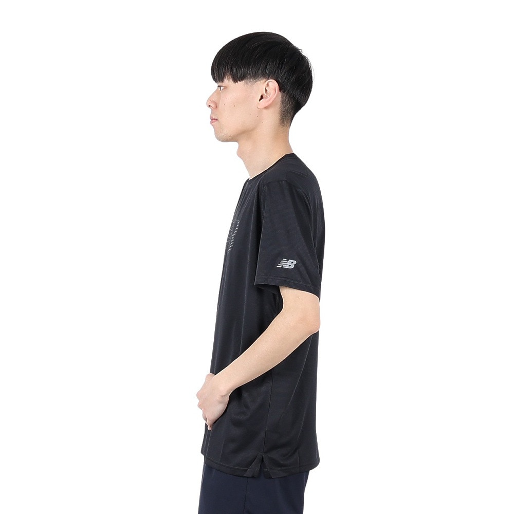 ニューバランス（new balance）（メンズ）スポーツグラフィックTシャツ MT51206BK