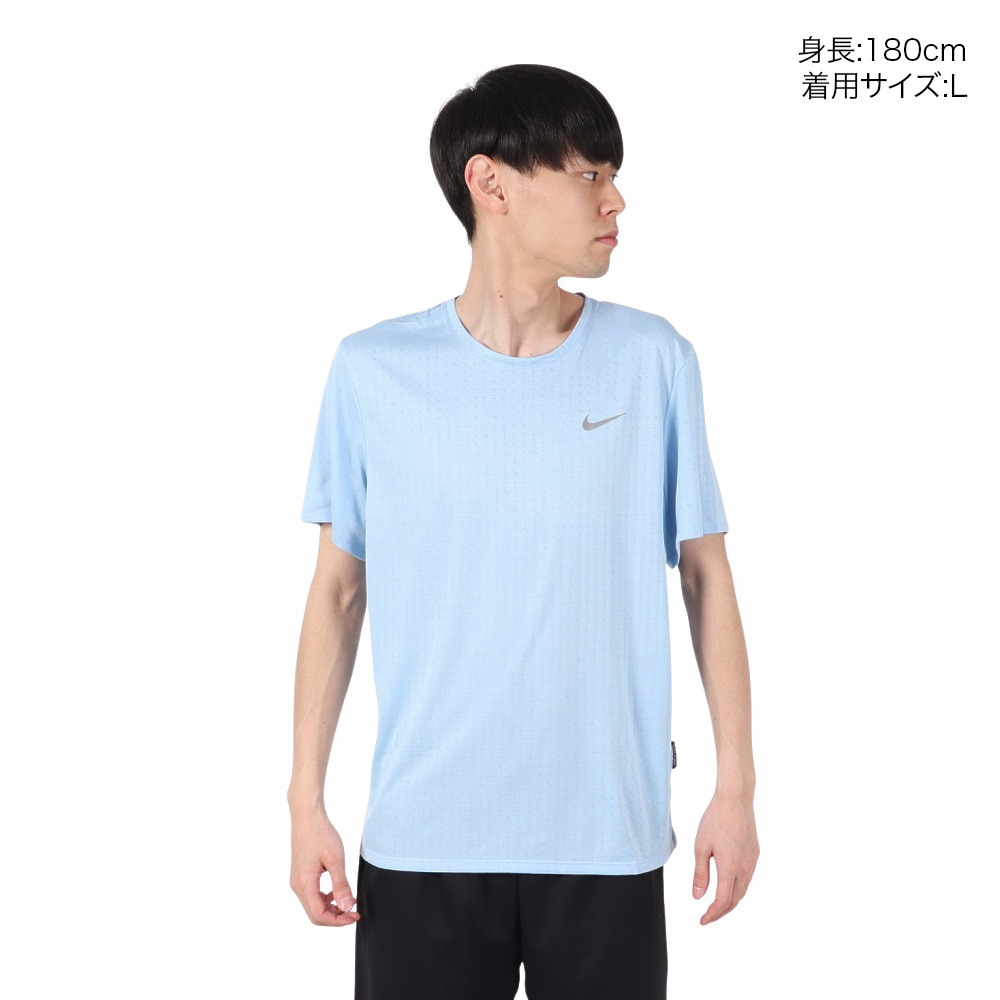 ナイキ（NIKE）（メンズ）ドライフィット BREATHE MILER 半袖 ランニングトップ HJ4182-422